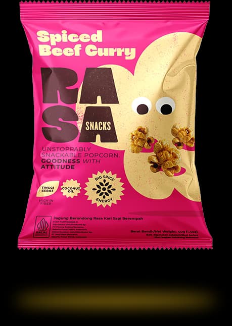 Kemasan Popcorn Spiced Beef Curry
